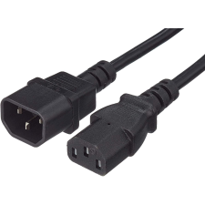 PremiumCord kps5 IEC 320 C13 - C14 5 m fekete hosszabbító kábel kábel és adapter