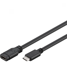 PremiumCord KU31MF1 USB-C apa - USB-C anya 3.2 Gen 1 Hosszabbító kábel - Fekete (1m) kábel és adapter