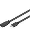 PremiumCord KU31MF2 USB-C apa - USB-C anya 3.2 Gen 1 Hosszabbító kábel - Fekete (2m) (KU31MF2)