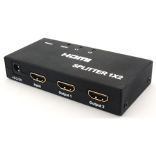 PremiumCord külső HDMI Splitter, 2× HDMI 1.4 - fekete kábel és adapter