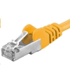 PremiumCord Patch kábel CAT6a S-FTP, RJ45-RJ45, AWG 26/7 3m sárga