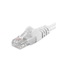 PremiumCord patch kábel utp, cat6, 2m, fehér sp6utp020w kábel és adapter
