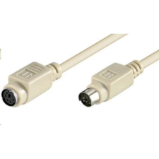 PremiumCord PS/2 Hosszabbító Csontfehér 3m kpk3ps kábel és adapter