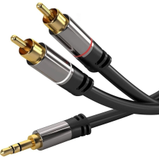PremiumCord RCA Jack Átalakító Fekete 3m kjqcin3 (kjqcin3) kábel és adapter