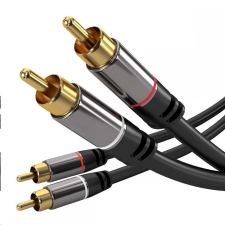 PremiumCord RCA Összekötő Fekete 3m kjqccmm3 kábel és adapter