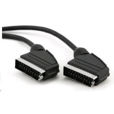 PremiumCord SCART Összekötő Fekete 1m kjss-1 kábel és adapter