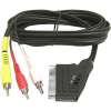 PremiumCord SCART RCA Átalakító Fekete 1.5m kjssc-2 (kjssc-2)