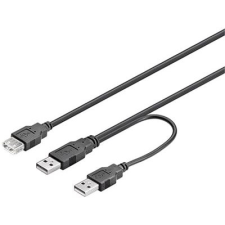 PremiumCord USB 2.0 - 0,2m, Y kábel kábel és adapter
