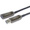 PremiumCord USB 3.0 optikai AOC hosszabbító kábel A/Male - A/Female 20m