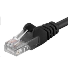 PremiumCord UTP CAT5E Összekötő Fekete 1.5m sputp015C kábel és adapter