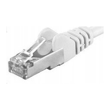 PremiumCord UTP CAT6A Összekötő Fehér 2m sp6asftp020W (sp6asftp020W) kábel és adapter