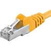 PremiumCord UTP CAT6A Összekötő Sárga 25cm sp6asftp002Y (sp6asftp002Y)