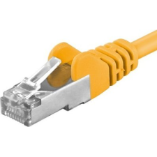 PremiumCord UTP CAT6A Összekötő Sárga 25cm sp6asftp002Y (sp6asftp002Y) kábel és adapter