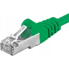 PremiumCord UTP CAT6A Összekötő Zöld 25cm sp6asftp002G (sp6asftp002G) kábel és adapter