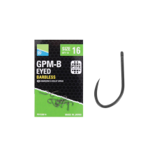 Preston GPM-B EYED HOOKS - 18 horog