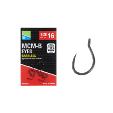 Preston MCM-B EYED HOOKS SIZE 8 horog