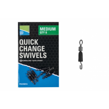 Preston QUICK CHANGE SWIVELS - MEDIUM horgászkiegészítő