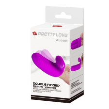 Pretty Love Abbott - szilikon, vízálló ujjvibrátor - 9,5 cm (lila) vibrátorok
