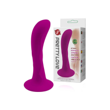 Pretty Love Anal Plug - tapadótalpas, íves anál dildó (pink) anál