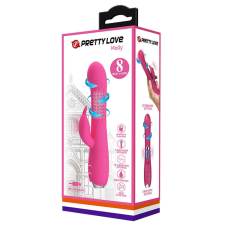 Pretty Love Molly rózsaszín vibrátor, 12 vibrációs és 3 forgási funkció vibrátorok