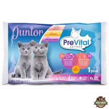 PreVital alutasak macska junior vegyes íz 4x100g Multipack macskaeledel