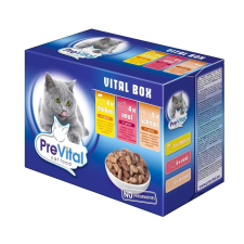  Prevital Alutasakos Macskaeledel 12x100g Multipack Vegyes Íz macskaeledel