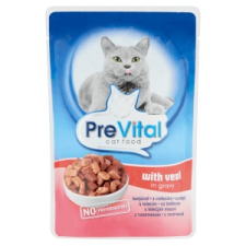Prevital Alutasakos Macskaeledel Borjús – 24×100 g macskaeledel
