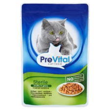 Prevital Steril alutasakos teljes értékű ivartalanított macskaeledel csirkével 100 g macskaeledel
