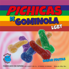PRIDE - GUMIPÉNISZ GYÜMÖLCSÖK CUKORRAL LGBT erotikus ajándék