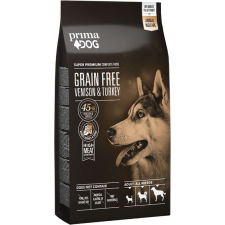 PrimaDog Grain Free Adult All Breed Venison & Turkey 10kg kutyaeledel