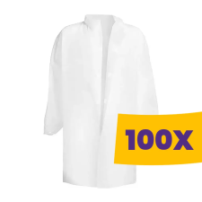 Prime Source Tépőzáras látogató köpeny PP fehér (Karton - 100 db) munkaruha