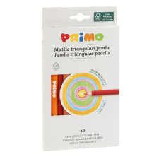 Primo Színes ceruza PRIMO jumbo háromszögletű 12 db/készlet színes ceruza