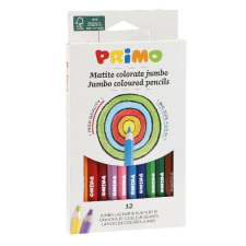 Primo Színes ceruza PRIMO jumbo hatszögletű 12 db/készlet színes ceruza