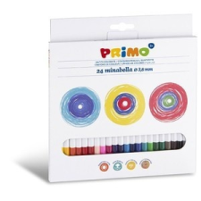 Primo Színesceruza PRIMO Minabella középvastag, 24db-os készlet színes ceruza