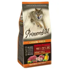  Primordial Grain Free Adult bivaly&amp;makréla 12kg kutyaeledel