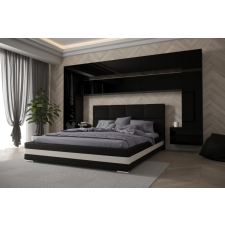 Prince Panama 7 hálószoba bútor magasfényű fekete (300cm) bútor