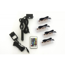 Prince Rejtett LED világítás nappali bútorokhoz 4 led + 2 négyzet alakú RGB fürdőszoba bútor