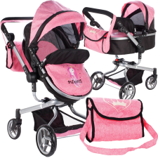 Princess 2in1 Interaktív játék babakocsi, állítható magasság játék babakocsi