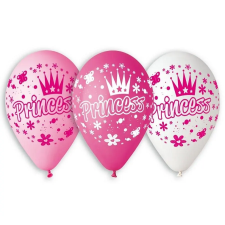  Princess, Hercegnők léggömb, lufi 5 db-os 12 inch (30 cm) party kellék
