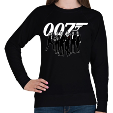 PRINTFASHION 007 Crew - Női pulóver - Fekete