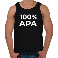 PRINTFASHION 100% APA - Férfi atléta - Fekete