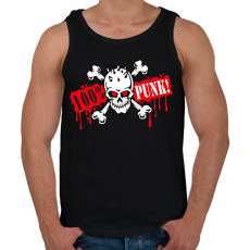 PRINTFASHION 100% Punk - Férfi atléta - Fekete