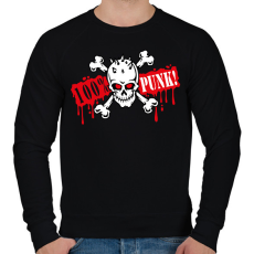 PRINTFASHION 100% Punk - Férfi pulóver - Fekete