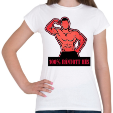 PRINTFASHION 100% rántotthús - Női póló - Fehér női póló