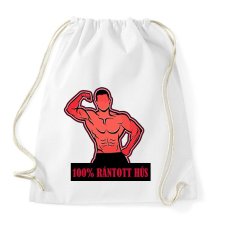 PRINTFASHION 100% rántotthús - Sportzsák, Tornazsák - Fehér tornazsák