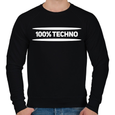 PRINTFASHION 100% techno - Férfi pulóver - Fekete férfi pulóver, kardigán