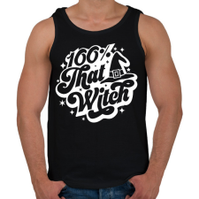 PRINTFASHION 100% that WITCH - Férfi atléta - Fekete atléta, trikó