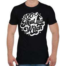 PRINTFASHION 100% that WITCH - Férfi póló - Fekete