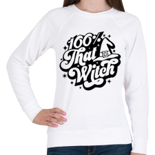 PRINTFASHION 100% that WITCH - Női pulóver - Fehér női pulóver, kardigán