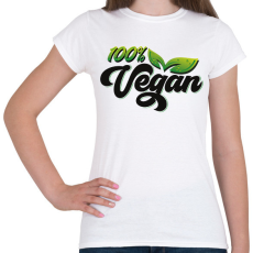PRINTFASHION 100% Vegan - Női póló - Fehér